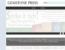 Tablet Screenshot of gemstonepress.com